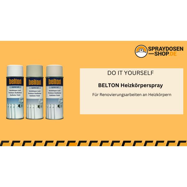 Heizkörper lackieren mit Belton Heizkörperspray - Belton Heizkörperspray für Renovierungsarbeiten am Heizkörper