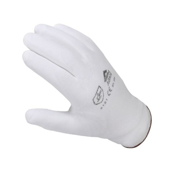 Nylon hand gloves (1 pair, size 10)