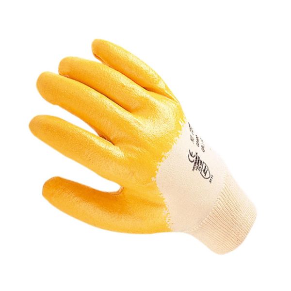 Nitrile hand gloves, Yellow (size 10)