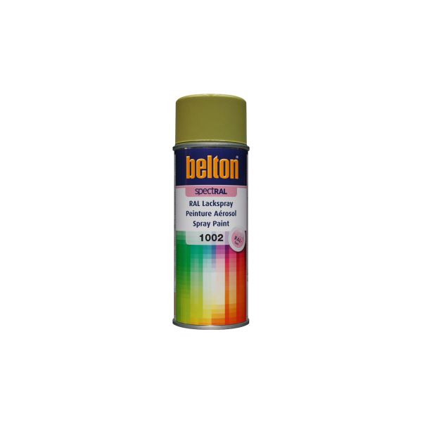 Belton spectRAL spray paint RAL 1002 sand yellow high gloss (400ml)