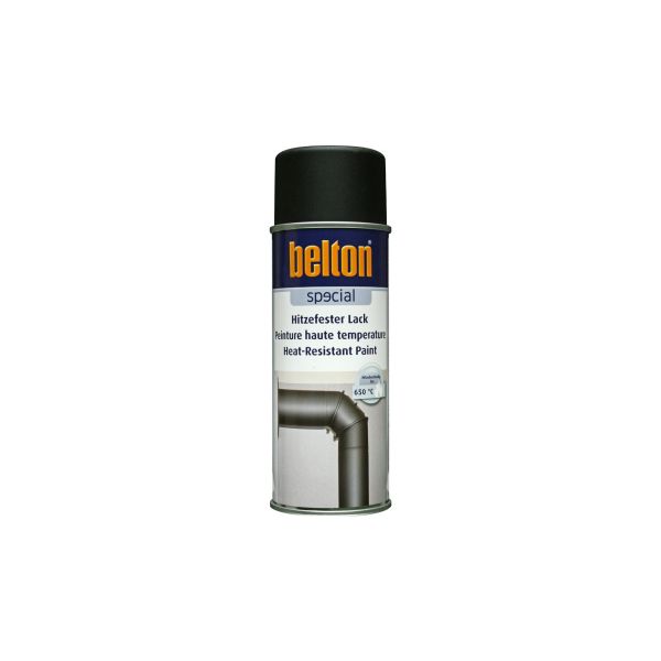 Belton - Aerosol Heat-resistant paint 650°C black...