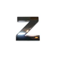 3D Chrombuchstabe Z