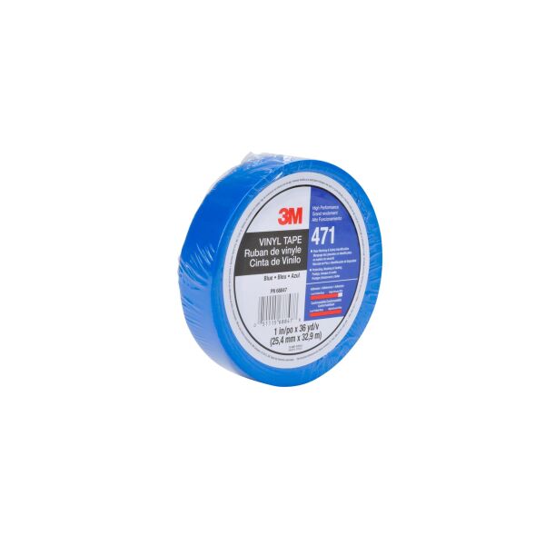 3M 85611 Konturenband 471 Blau 471B9IW 9mm x 33m Weich-PVC-Klebeband (1 Rolle)