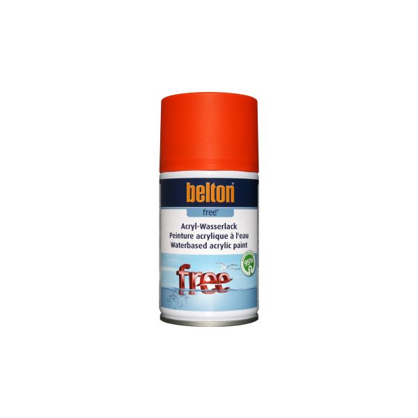 Belton - FREE wasserbasierendes Spray Matt RAL 2004 Reinorange (250ml)