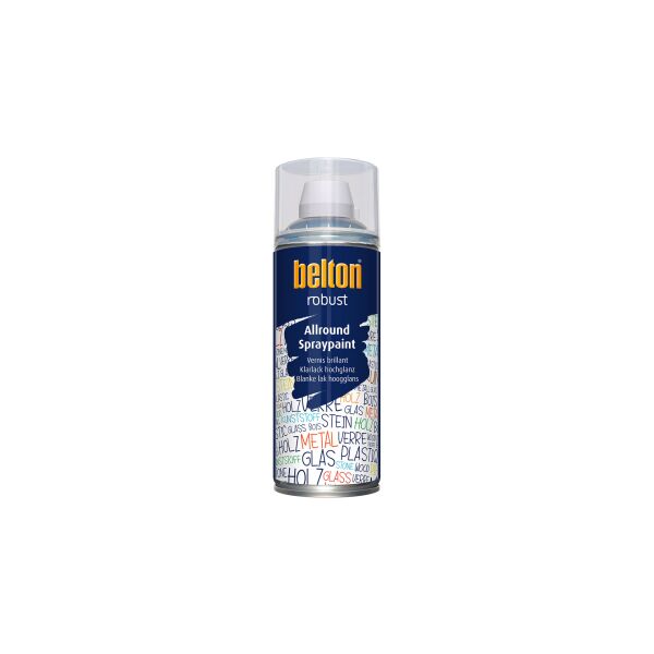 Belton Design Robust Kunstharz-Lackspray Klarlack Hochglanz (400 ml)