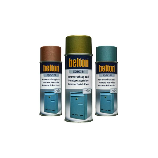 Belton Hammerschlag-Lackspray in Anthrazit, Blau, Gold,...
