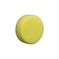 ROTWEISS Polierscheibe gelb, Velour zur&uuml;ck, gerundet, mittel, glatt 80 x 25 mm (1 Stk)