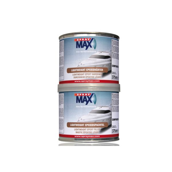 SprayMax Marine 2K Lightweight Epoxidspachtel hellgrau (750 ml)
