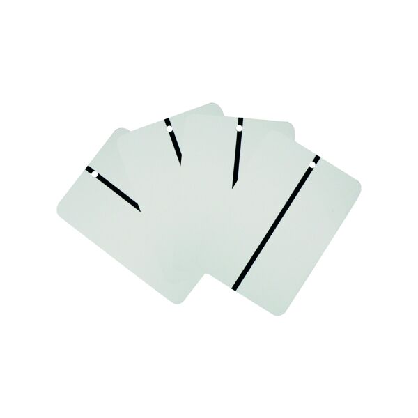 MP Spritzmusterkarte weiß Metall 15 x 10,5 cm