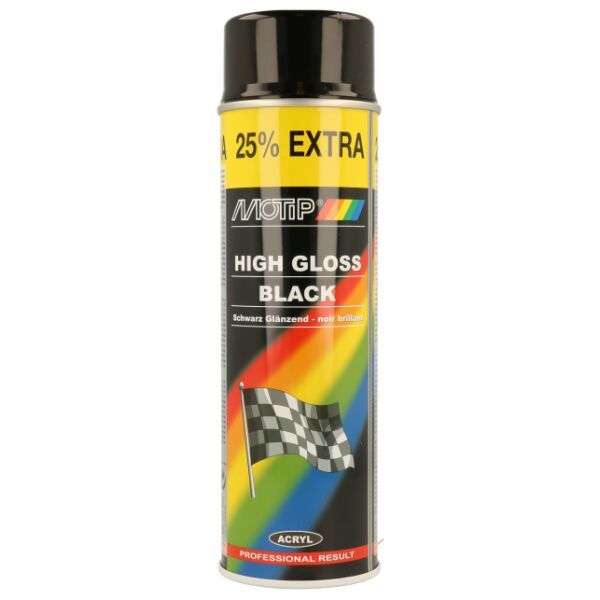 MOTIP Matt Black Schwarz Matt Spray (500ml)