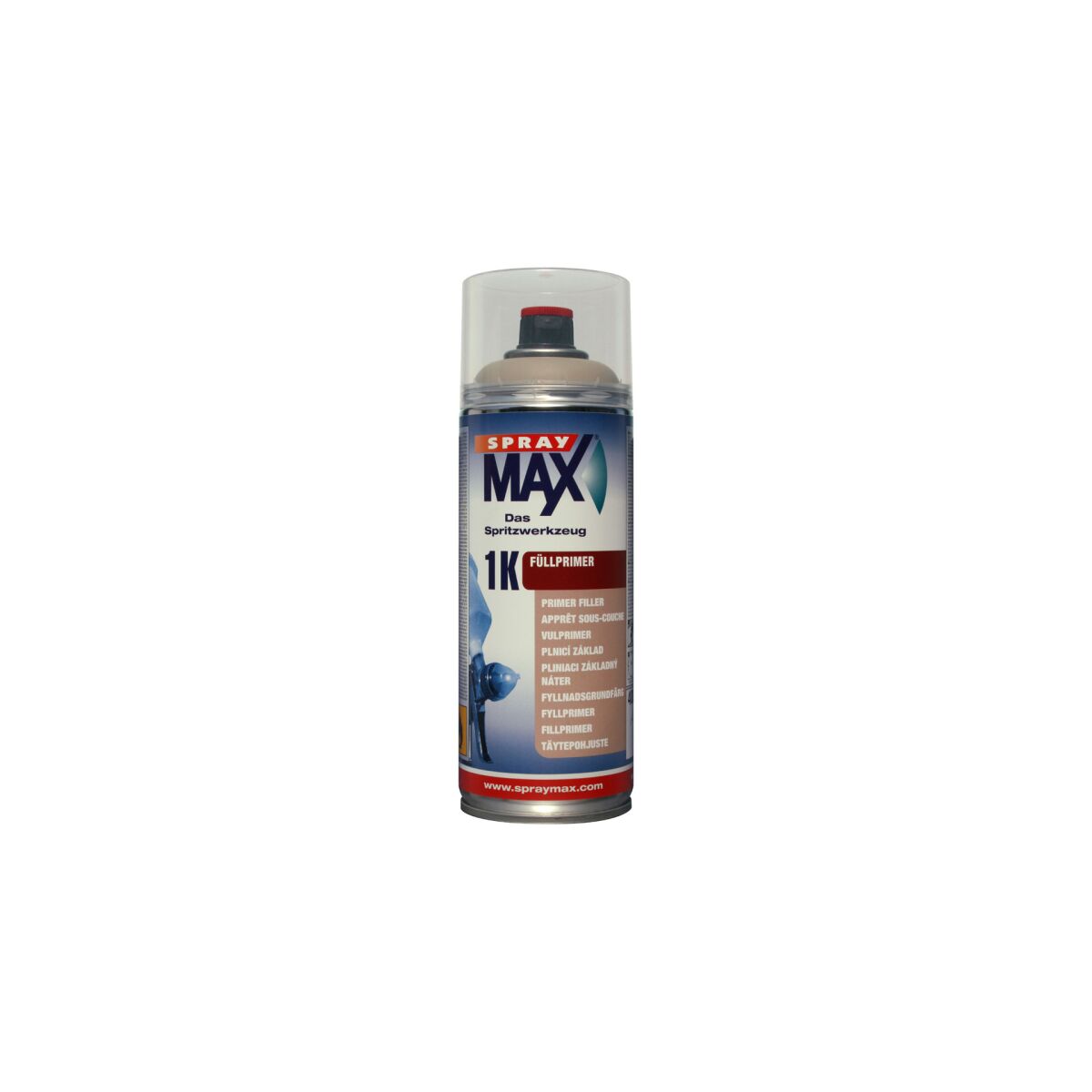 Epoxidharz Grundierung Spray Max Shade NR.7 Füllprimer Schwarz – 400ml Sprühdose Für Lackierarbeiten 1K Primer