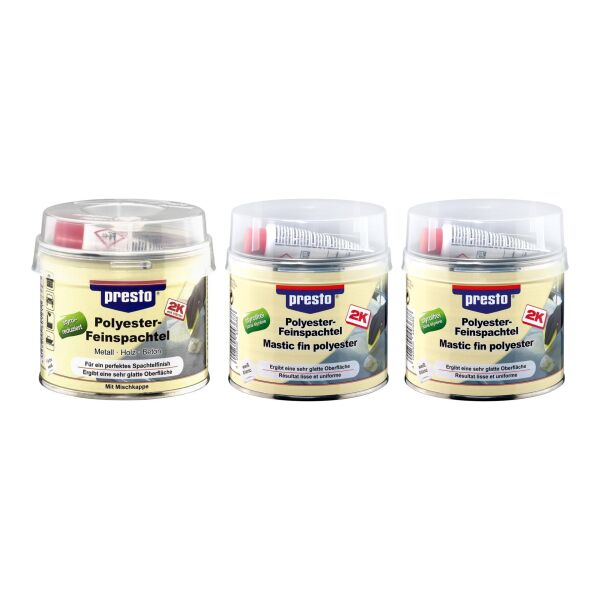presto Polyester Feinspachtel styrolfrei (250g, 500g, 1kg)