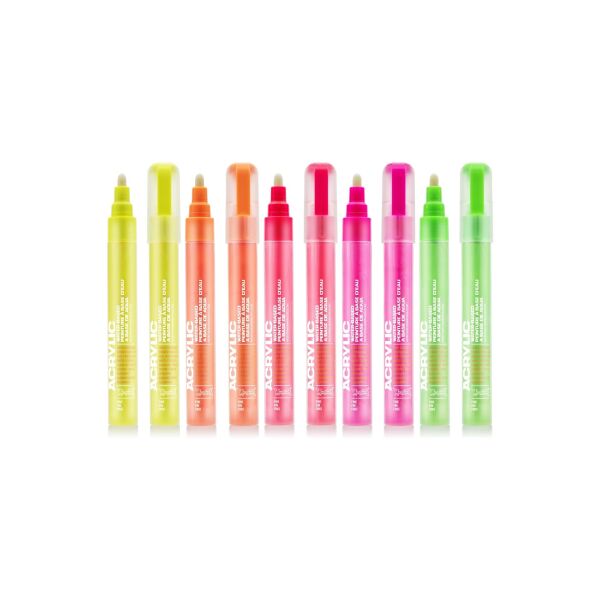 Montana Fluor Acrylic Marker 2mm feine Spitze in vielen Farben (1Stk)