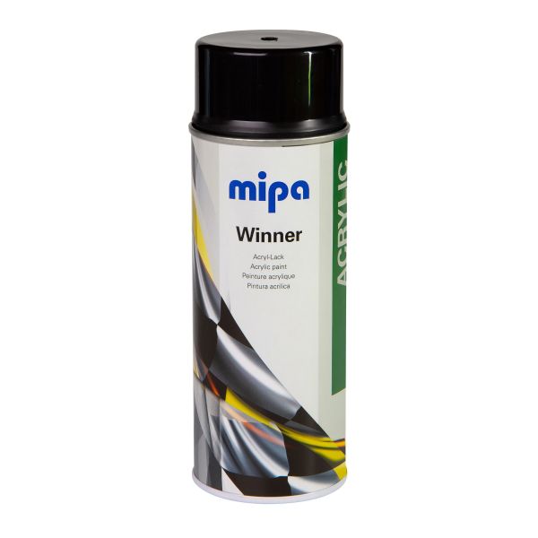 Mipa Winner Acryl paint aerosol glossy black  (400 ml)
