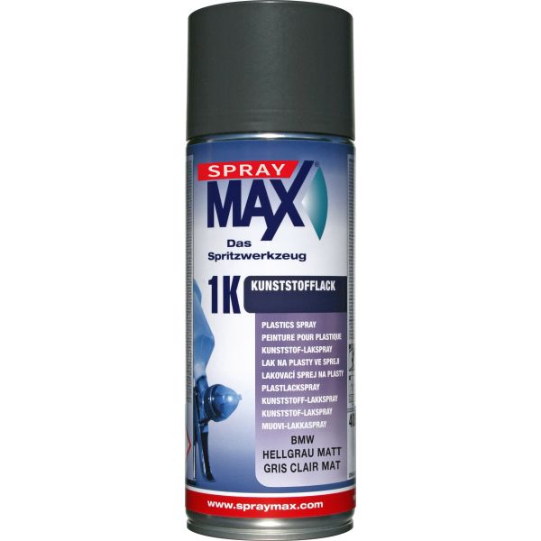 Spray Max - 1K Plastic Paint spray BMW light grey matt...